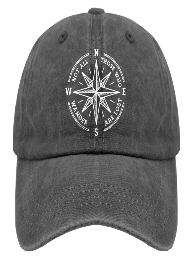 ODCRAT Not All Those Who Wander are Lost Beach Hat Anime Hat Womens Beach Hat Gifts for Boyfriends Summer Cap - Image 1